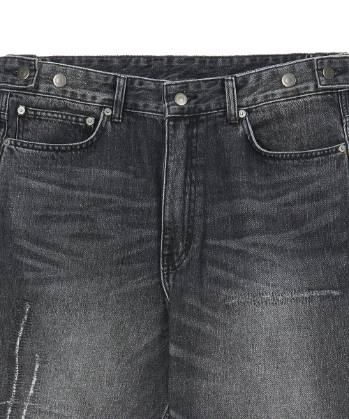ENDOOR（エンドア）の「ダメージリペアデニムパンツ（ブラック）（デニムパンツ・レディース・ブラック・LARGE/MEDIUM/X-LARGE）」の20枚目の写真