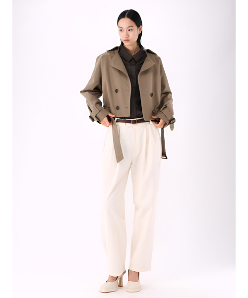 ACUD（アクド）の「ソフトグロスシャツ _KH.Brown（ビジネスシャツ・レディース・ブラウン・SMALL/MEDIUM）」の5枚目の写真