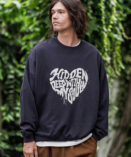 CAMBIO(カンビオ)の「msw1965- プリントCNスウェット - HIDDEN(2602137MCB)(スウェット・メンズ・ブラック/ネイビー/アッシュ・M/L/XL)」の13枚目の写真