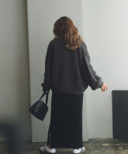 COHINA(コヒナ)の「コットンテレコIラインスカート 【低身長・小柄女性】(スカート・レディース・ブラック/グレイッシュベージュ・REGULAR/SHORT)」の11枚目の写真