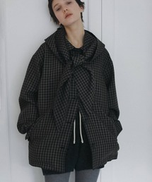【anuke/アンヌーク】Check Coverall Jacket/チェックカバーオールジャケット