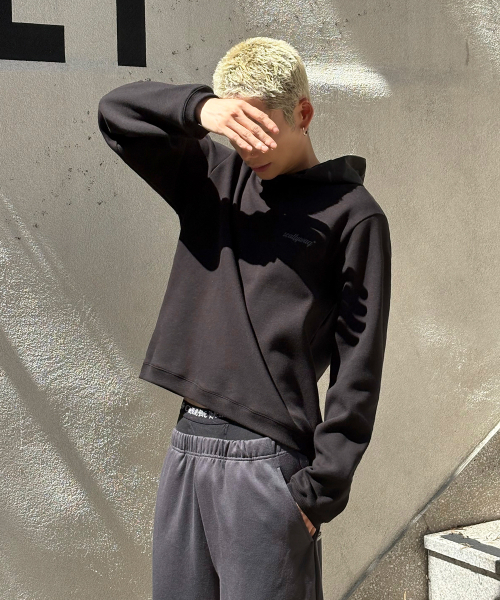 SCALLYWAG（スカリーワグ）の「フードレイヤードロングスリーブ[ブラック]（Tシャツ/カットソー・レディース・その他・MEDIUM/LARGE）」の5枚目の写真