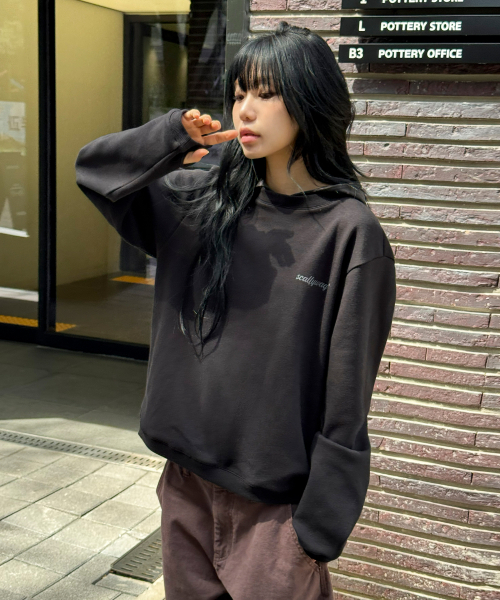 SCALLYWAG（スカリーワグ）の「フードレイヤードロングスリーブ[ブラック]（Tシャツ/カットソー・レディース・その他・MEDIUM/LARGE）」の7枚目の写真