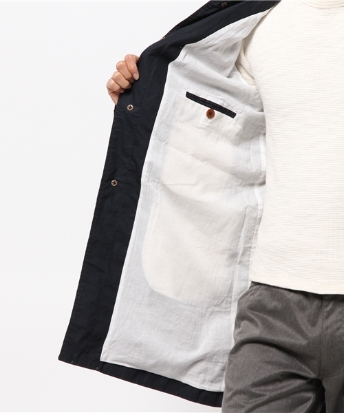 CIAOPANIC（チャオパニック）の「【Ciaopanic】　ポプリンワークコート（その他アウター・メンズ・ベージュ/ネイビー・LARGE/MEDIUM）」の8枚目の写真