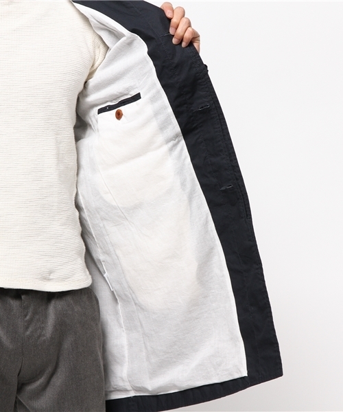 CIAOPANIC（チャオパニック）の「【Ciaopanic】　ポプリンワークコート（その他アウター・メンズ・ベージュ/ネイビー・LARGE/MEDIUM）」の9枚目の写真