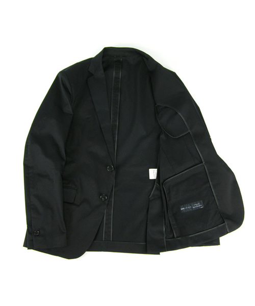 SHIPS JET BLUE（シップスジェットブルー）の「SATIN/STRETCH 2B JACKET（テーラードジャケット・メンズ・ブラック・SMALL/MEDIUM/LARGE）」の2枚目の写真