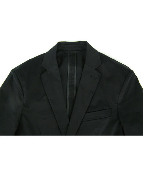 SHIPS JET BLUE（シップスジェットブルー）の「SATIN/STRETCH 2B JACKET（テーラードジャケット・メンズ・ブラック・SMALL/MEDIUM/LARGE）」の3枚目の写真