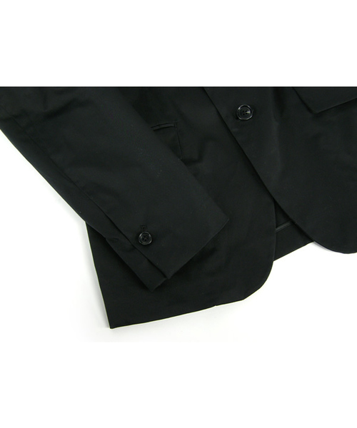 SHIPS JET BLUE（シップスジェットブルー）の「SATIN/STRETCH 2B JACKET（テーラードジャケット・メンズ・ブラック・SMALL/MEDIUM/LARGE）」の4枚目の写真