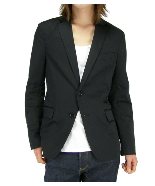 SHIPS JET BLUE（シップスジェットブルー）の「SATIN/STRETCH 2B JACKET（テーラードジャケット・メンズ・ブラック・SMALL/MEDIUM/LARGE）」の5枚目の写真