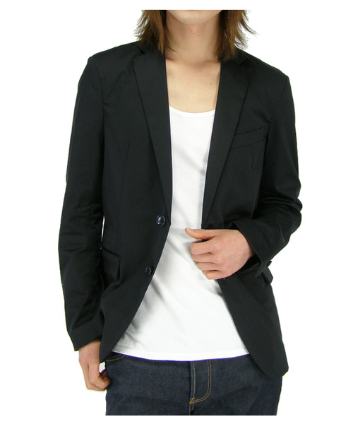 SHIPS JET BLUE（シップスジェットブルー）の「SATIN/STRETCH 2B JACKET（テーラードジャケット・メンズ・ブラック・SMALL/MEDIUM/LARGE）」の8枚目の写真