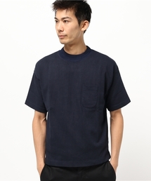 リブ衿 ヘビーコットン ポケットTシャツ