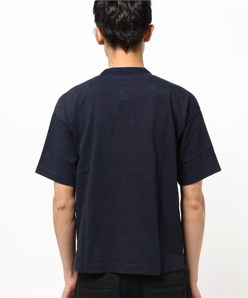 KICS DOCUMENT.(キクス ドキュメント)の「リブ衿 ヘビーコットン ポケットTシャツ(Tシャツ/カットソー・メンズ・Navy・3)」の3枚目の写真