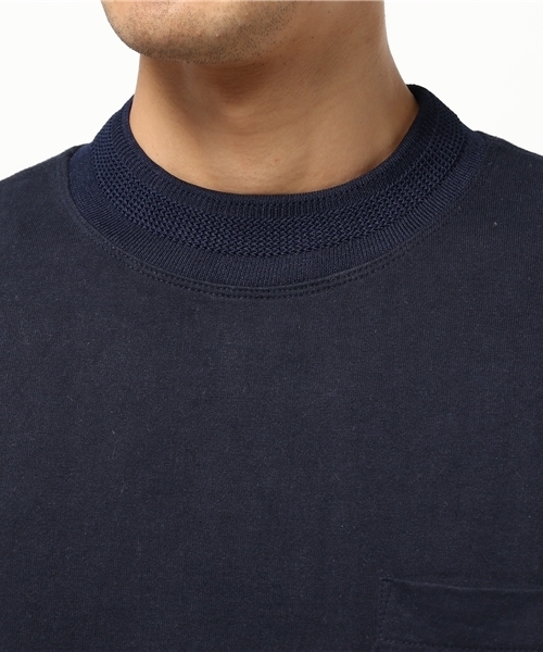 KICS DOCUMENT.(キクス ドキュメント)の「リブ衿 ヘビーコットン ポケットTシャツ(Tシャツ/カットソー・メンズ・Navy・3)」の4枚目の写真