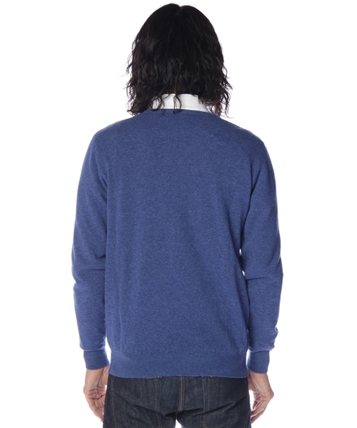 SHIPS（シップス）の「HAWICO for SHIPS: LAMBS WOOL CREW NECK（ニット/セーター・メンズ・オリーブ/コバルトブルー/ピンク・38/42/40）」の5枚目の写真