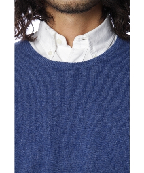 SHIPS（シップス）の「HAWICO for SHIPS: LAMBS WOOL CREW NECK（ニット/セーター・メンズ・オリーブ/コバルトブルー/ピンク・38/42/40）」の6枚目の写真