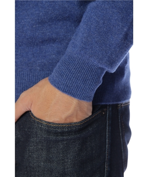 SHIPS（シップス）の「HAWICO for SHIPS: LAMBS WOOL CREW NECK（ニット/セーター・メンズ・オリーブ/コバルトブルー/ピンク・38/42/40）」の7枚目の写真