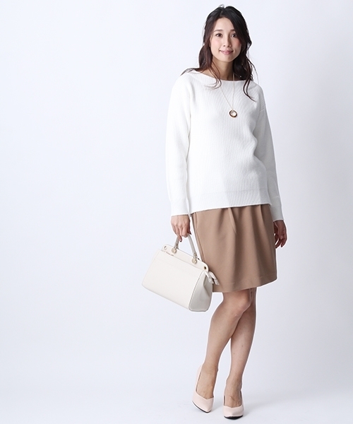 Andemiu（アンデミュウ）の「リップルコクーンスカート748997（スカート・レディース・ネイビー/イエロー/キャメル/ピンク・FREE）」の7枚目の写真