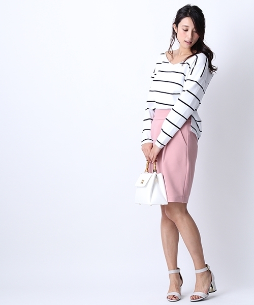 Andemiu（アンデミュウ）の「リップルコクーンスカート748997（スカート・レディース・ネイビー/イエロー/キャメル/ピンク・FREE）」の8枚目の写真