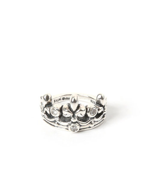 ROYAL ORDER(ロイヤルオーダー)の「TIARA RING w/ DIAMONDS(リング・メンズ・シルバー・9号 US-4h/10号 US-5/13号 US-6h/16号 US-8/15号 US-7h/17号 US-8h/12号 US-6)」の4枚目の写真