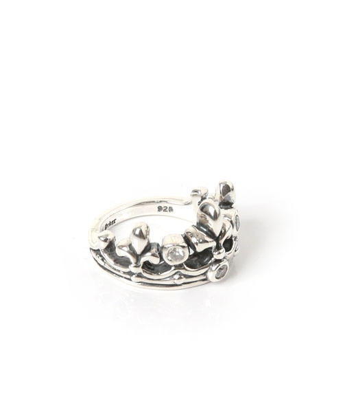 ROYAL ORDER(ロイヤルオーダー)の「TIARA RING w/ DIAMONDS(リング・メンズ・シルバー・9号 US-4h/10号 US-5/13号 US-6h/16号 US-8/15号 US-7h/17号 US-8h/12号 US-6)」の5枚目の写真