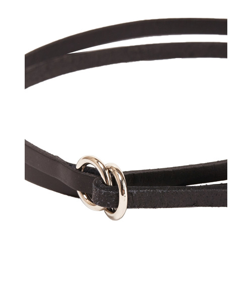 an meets zakka(アンミツザッカ)の「an meets zakka ダブルリング2重チョーカー(チョーカー・レディース・ブラック・ONE SIZE)」の4枚目の写真