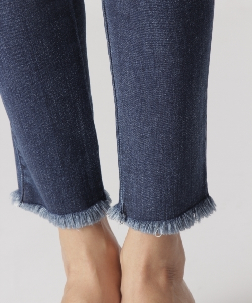 BAYFLOW（ベイフロー）の「BAYFLOW／ダメージスキニーデニム　17AW（デニムパンツ・レディース・インディゴブルー/ブラック/サックスブルー・23inch/24inch/25inch/26inch/27inch）」の22枚目の写真