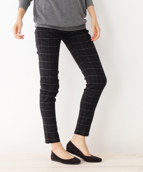 Shoo La Rue シューラルー の チェック柄裏起毛スキニーパンツ その他パンツ Wear