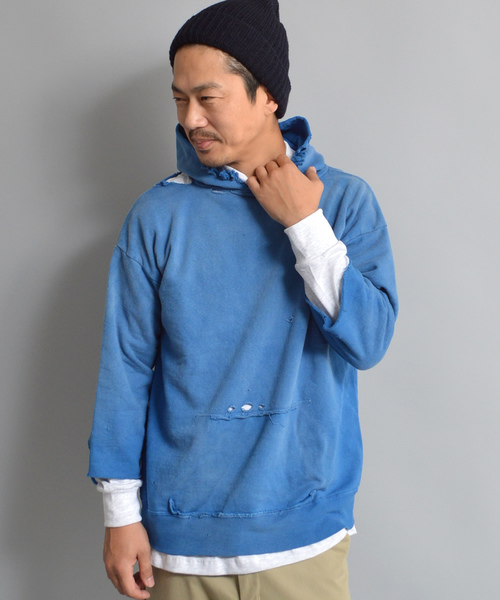 JACKSON MATISSE（ジャクソンマティス）の「JACKSONMATISSE/ジャクソンマティス Dirty Parka （パーカー・メンズ・ブラック/ブルー・M/L）」の10枚目の写真