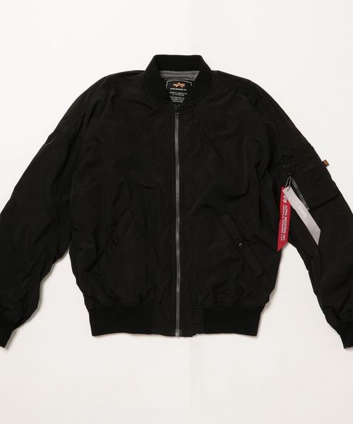 Alpha Industries(アルファインダストリーズ)の「ALPHA:エクスクルーシブ BONDING MA-1■(MA-1・メンズ・オリーブ/ブラック・LARGE/MEDIUM/SMALL)」の9枚目の写真