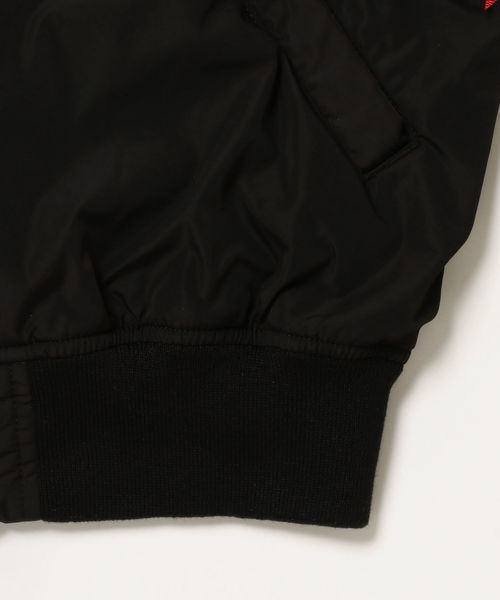 Alpha Industries(アルファインダストリーズ)の「ALPHA:エクスクルーシブ BONDING MA-1■(MA-1・メンズ・オリーブ/ブラック・LARGE/MEDIUM/SMALL)」の5枚目の写真