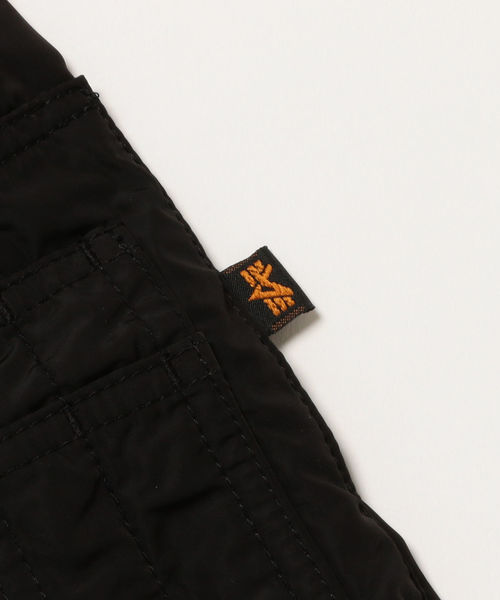 Alpha Industries(アルファインダストリーズ)の「ALPHA:エクスクルーシブ BONDING MA-1■(MA-1・メンズ・オリーブ/ブラック・LARGE/MEDIUM/SMALL)」の7枚目の写真