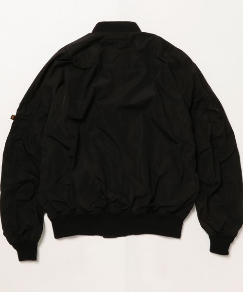 Alpha Industries(アルファインダストリーズ)の「ALPHA:エクスクルーシブ BONDING MA-1■(MA-1・メンズ・オリーブ/ブラック・LARGE/MEDIUM/SMALL)」の4枚目の写真