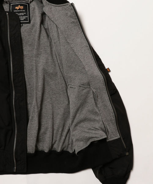 Alpha Industries(アルファインダストリーズ)の「ALPHA:エクスクルーシブ BONDING MA-1■(MA-1・メンズ・オリーブ/ブラック・LARGE/MEDIUM/SMALL)」の12枚目の写真