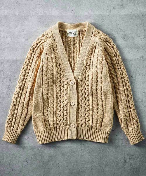 MEDE19F(メデジュウキュウ)の「MEDE19F コットンニットカーディガン(カーディガン/ボレロ・レディース・ネイビー/ベージュ・LARGE/X-LARGE/MEDIUM)」の7枚目の写真