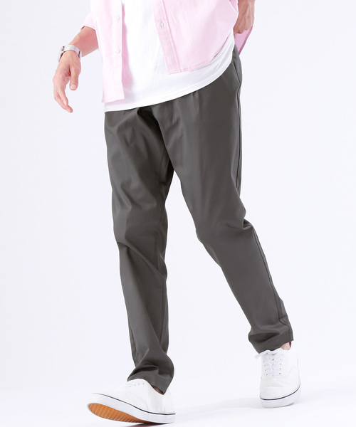 MONO-MART（モノマート）の「ハイパワーサテンストレッチ テーパードトラウザーズ(MONO-MART)（スラックス・メンズ・ブラック/ベージュ/ネイビー/グレー/ライトベージュ・M/L）」の3枚目の写真