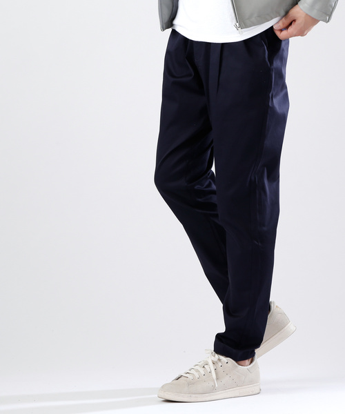 MONO-MART（モノマート）の「ハイパワーサテンストレッチ テーパードトラウザーズ(MONO-MART)（スラックス・メンズ・ブラック/ベージュ/ネイビー/グレー/ライトベージュ・M/L）」の18枚目の写真