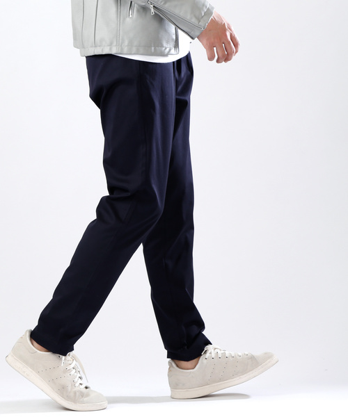 MONO-MART（モノマート）の「ハイパワーサテンストレッチ テーパードトラウザーズ(MONO-MART)（スラックス・メンズ・ブラック/ベージュ/ネイビー/グレー/ライトベージュ・M/L）」の19枚目の写真