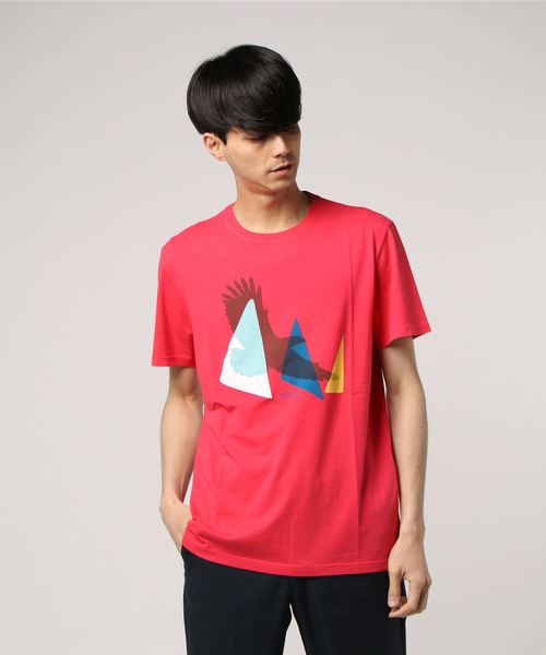 AIGLE（エーグル）の「サマーティ（Tシャツ/カットソー・メンズ・ブルー/マジェンタ/イエロー/オレンジ・MEDIUM/X-LARGE/SMALL/LARGE）」の5枚目の写真