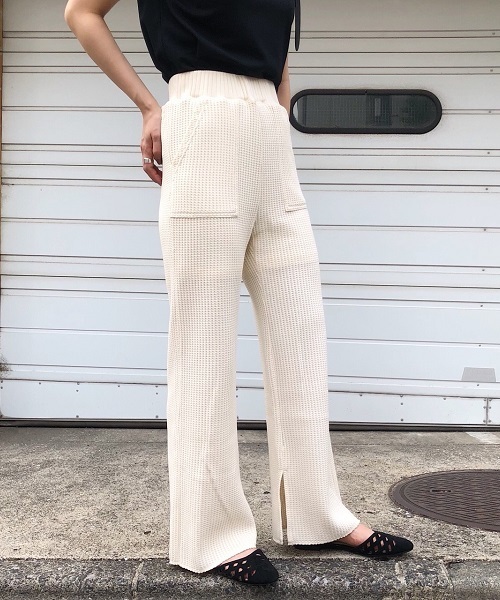PAGEBOY（ページボーイ）の「ワッフルパンツ（その他パンツ・レディース・ホワイト/グレー・FREE）」の7枚目の写真