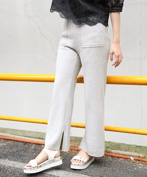 PAGEBOY（ページボーイ）の「ワッフルパンツ（その他パンツ・レディース・ホワイト/グレー・FREE）」の8枚目の写真