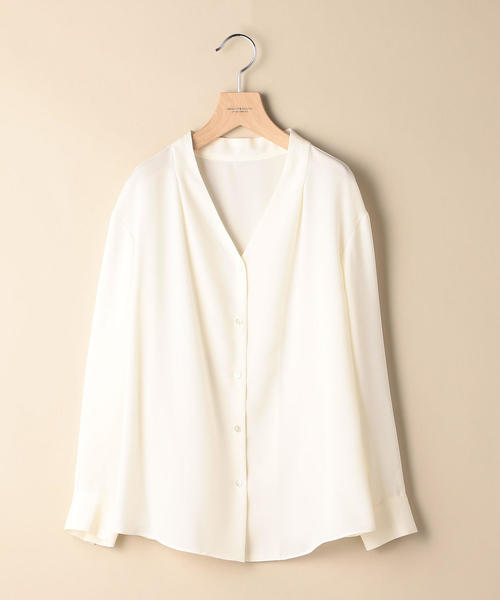 BEAUTY&YOUTH UNITED ARROWS（ビューティーアンドユースユナイテッドアローズ）の「BY パウダータッチサテンスキッパーボタンシャツ о（シャツ/ブラウス・レディース・ブラウン/ベージュ/オフホワイト/オレンジ系その他/その他1・FREE）」の16枚目の写真