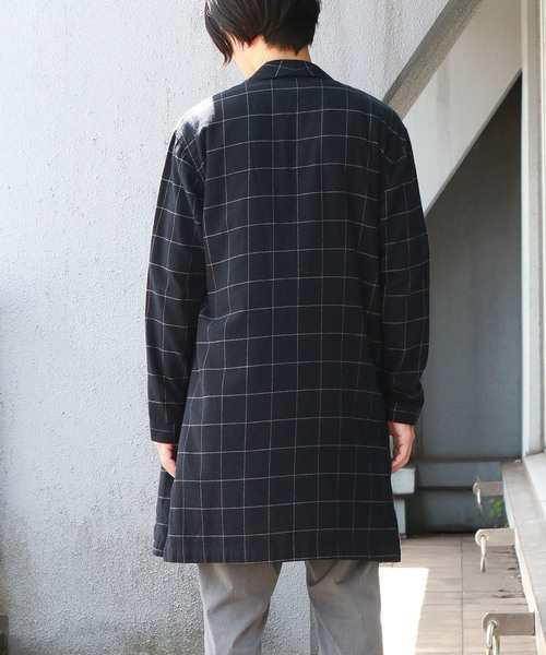 Confirm(コンファーム)の「Confirm / コンファーム ネルショールガウン(シャツ/ブラウス・メンズ・ネイビー/グレー/レッド・M/L)」の7枚目の写真