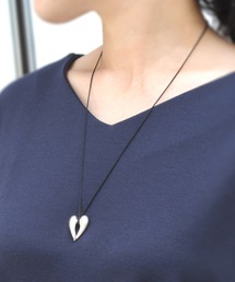 anq.（アンク）の「「anq.」SV925・ハート シルクコードネックレス（ネックレス）」