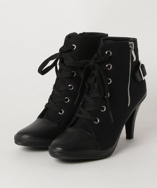 GeeRA(ジーラ)の「ヒールスニーカー(スニーカー・レディース・ホワイト/ブラック/ブラック×ホワイト・SMALL/X-LARGE/MEDIUM/LARGE)」の2枚目の写真