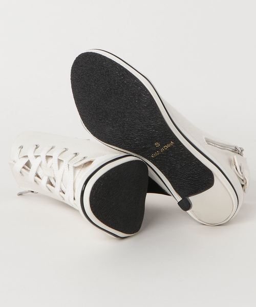 GeeRA(ジーラ)の「ヒールスニーカー(スニーカー・レディース・ホワイト/ブラック/ブラック×ホワイト・SMALL/X-LARGE/MEDIUM/LARGE)」の7枚目の写真