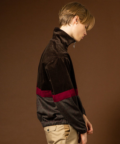 UNITED TOKYO（ユナイテッドトウキョウ）の「コーデュロイカッティングチェックブルゾン（ブルゾン・メンズ・ブラック/ブラウン・1/2/3）」の4枚目の写真