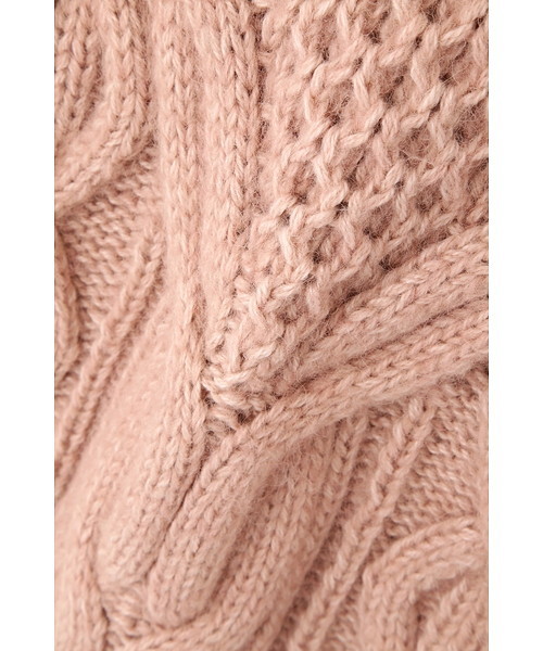 JILL STUART（ジルスチュアート）の「◆アナケーブル編みニット（ニット/セーター・レディース・ホワイト/ピンク・FREE）」の3枚目の写真