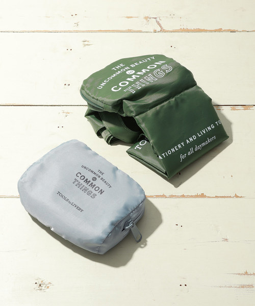 HIGHTIDE（ハイタイド）の「TOOLS to LIVEBY ツールズ トゥ リブバイ エコバッグ マルシェバッグ トートバッグ 折りたたみ（エコバッグ/サブバッグ・レディース・グリーン/グレー/ネイビー・FREE）」の4枚目の写真