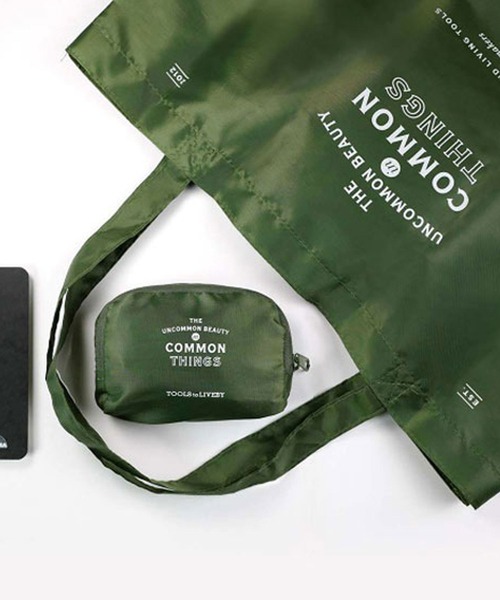 HIGHTIDE（ハイタイド）の「TOOLS to LIVEBY ツールズ トゥ リブバイ エコバッグ マルシェバッグ トートバッグ 折りたたみ（エコバッグ/サブバッグ・レディース・グリーン/グレー/ネイビー・FREE）」の5枚目の写真