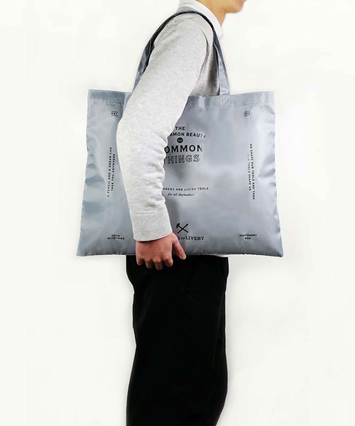 HIGHTIDE（ハイタイド）の「TOOLS to LIVEBY ツールズ トゥ リブバイ エコバッグ マルシェバッグ トートバッグ 折りたたみ（エコバッグ/サブバッグ・レディース・グリーン/グレー/ネイビー・FREE）」の19枚目の写真